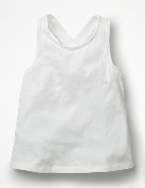 Cross-Back Tank - White Cross-Back Tank - White