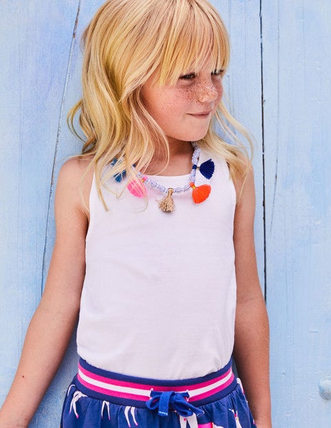 Cross-Back Tank - White Cross-Back Tank - White