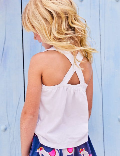 Cross-Back Tank - White Cross-Back Tank - White