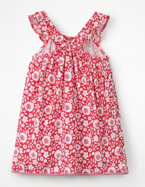 Frill Jersey Tunic - Strawberry Tart Red Vines Frill Jersey Tunic - Strawberry Tart Red Vines