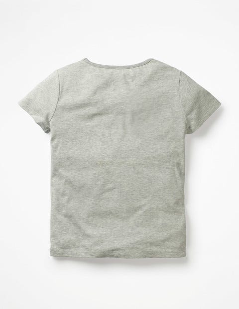 Fluttery Colour-Change T-Shirt - Grey Marl Sunshine Fluttery Colour-Change T-Shirt - Grey Marl Sunshine