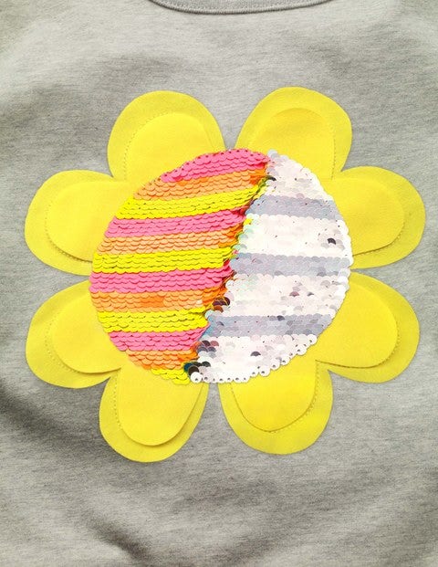 Fluttery Colour-Change T-Shirt - Grey Marl Sunshine Fluttery Colour-Change T-Shirt - Grey Marl Sunshine