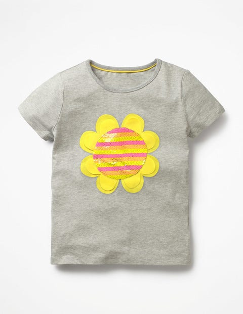 Fluttery Colour-Change T-Shirt - Grey Marl Sunshine Fluttery Colour-Change T-Shirt - Grey Marl Sunshine