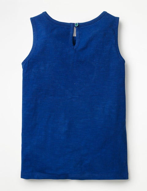 Trägershirt Mit Herzapplikation - Wellenblau Trägershirt Mit Herzapplikation - Wellenblau