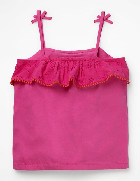 Broderie Tank - Pink Glo Broderie Tank - Pink Glo