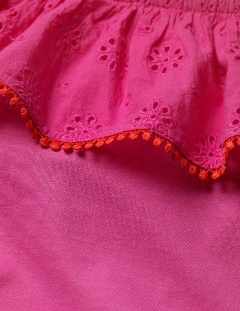Broderie Tank - Pink Glo Broderie Tank - Pink Glo
