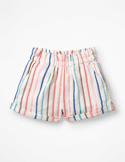 Colourful Woven Shorts - Blue Wave/Shell Pink Stripe Colourful Woven Shorts - Blue Wave/Shell Pink Stripe