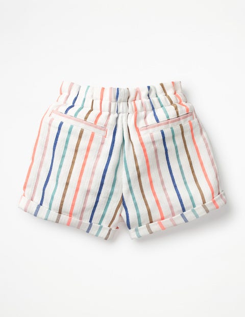 Colourful Woven Shorts - Blue Wave/Shell Pink Stripe Colourful Woven Shorts - Blue Wave/Shell Pink Stripe