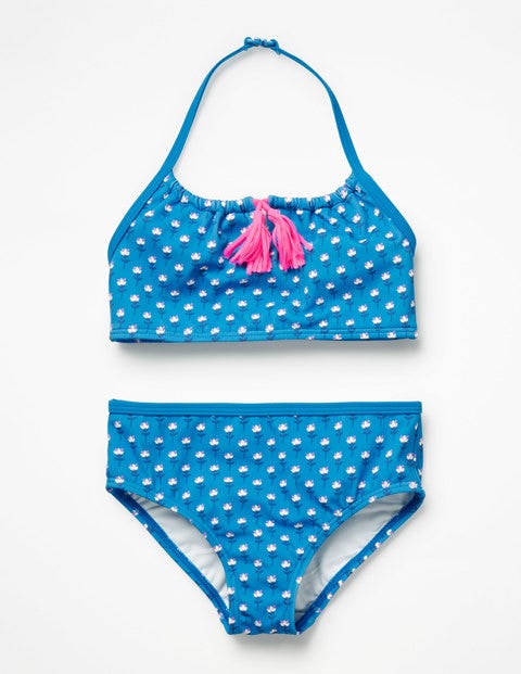 Tassel Bikini Set - Blue Burst Bud Tassel Bikini Set - Blue Burst Bud