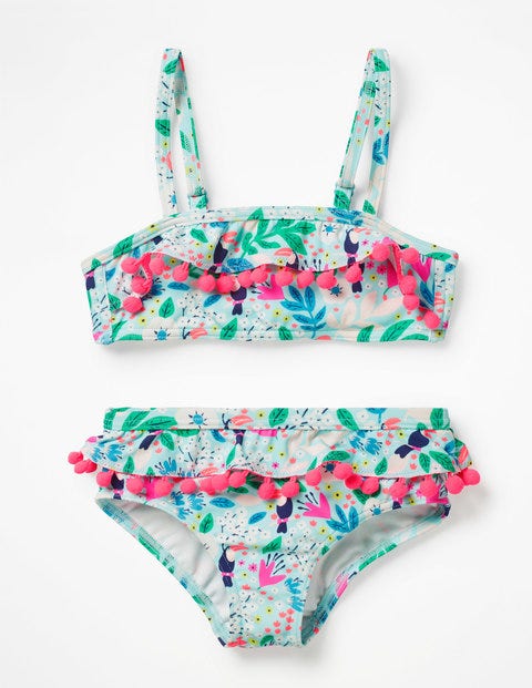 Bikiniset Mit Rüschen - Quartzblau, Tukangarten Bikiniset Mit Rüschen - Quartzblau, Tukangarten