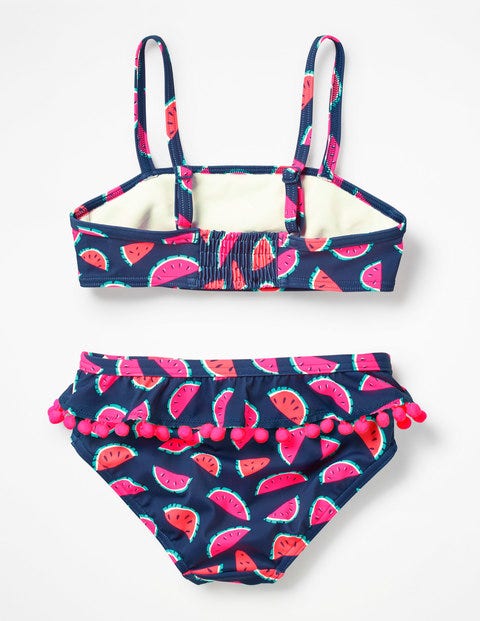 Ruffle Bikini Set - Deep Sea Blue Watermelons Ruffle Bikini Set - Deep Sea Blue Watermelons