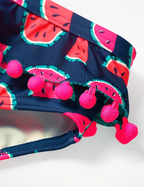 Ruffle Bikini Set - Deep Sea Blue Watermelons Ruffle Bikini Set - Deep Sea Blue Watermelons