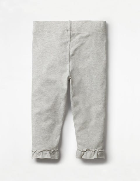 Ruffle Cropped Leggings - Grey Marl Ruffle Cropped Leggings - Grey Marl