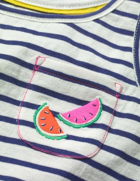 Fun Pocket Pyjama Set - Starboard Blue Watermelons Fun Pocket Pyjama Set - Starboard Blue Watermelons