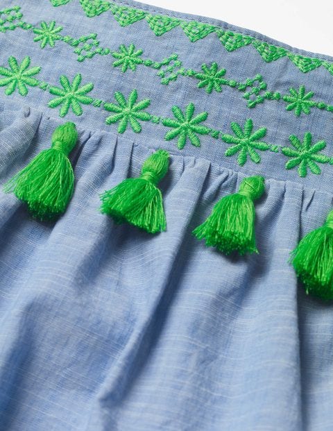 Trägershirt Mit Quasten - Faux-Uni Trägershirt Mit Quasten - Faux-Uni