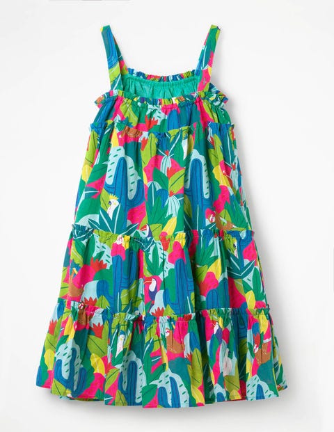 Twirly Woven Dress - Multi Tropical Jungle Twirly Woven Dress - Multi Tropical Jungle