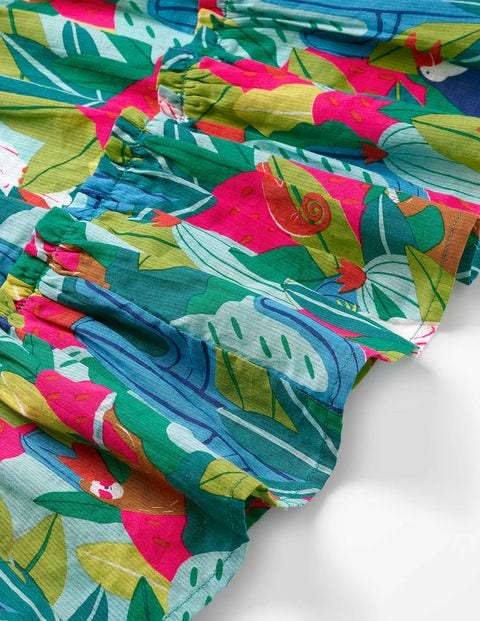 Twirly Woven Dress - Multi Tropical Jungle Twirly Woven Dress - Multi Tropical Jungle