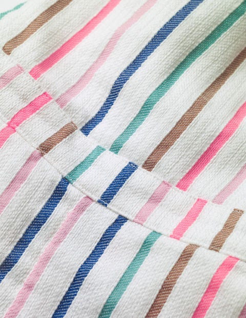 Cross-Back Woven Romper - Multi Stripe Cross-Back Woven Romper - Multi Stripe