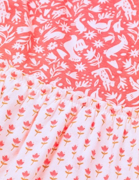 Strappy Hotchpotch Dress - Flamingo Pink Folk Friends Strappy Hotchpotch Dress - Flamingo Pink Folk Friends