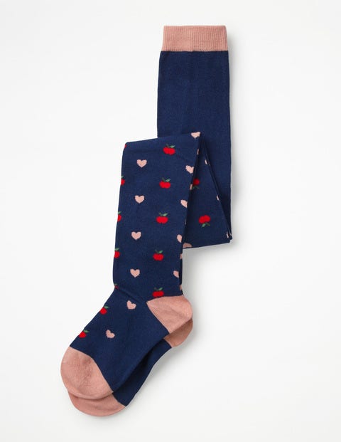 Patterned Tights - Starboard Blue Patterned Tights - Starboard Blue
