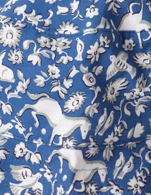 Jersey Reversible Hat - Elizabethan Blue Wild Ponies Jersey Reversible Hat - Elizabethan Blue Wild Ponies