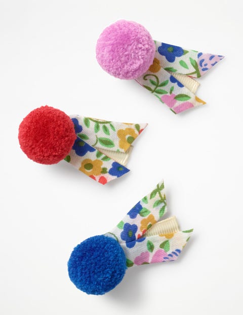 3 Pack Hair Clips - Ecru Jolly Floral 3 Pack Hair Clips - Ecru Jolly Floral