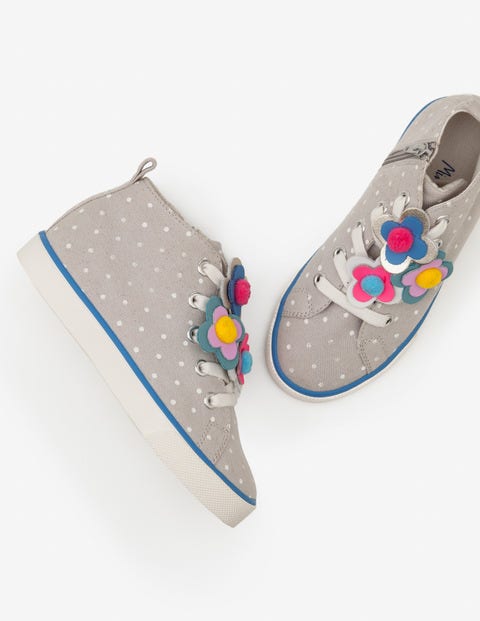 Canvas High Top Sneakers - Shale Grey Canvas High Top Sneakers - Shale Grey