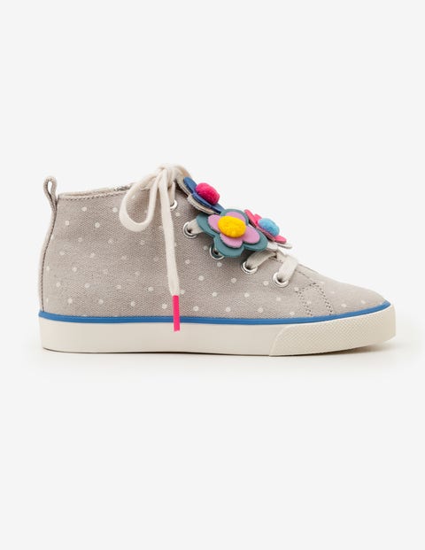 Canvas High Top Sneakers - Shale Grey Canvas High Top Sneakers - Shale Grey
