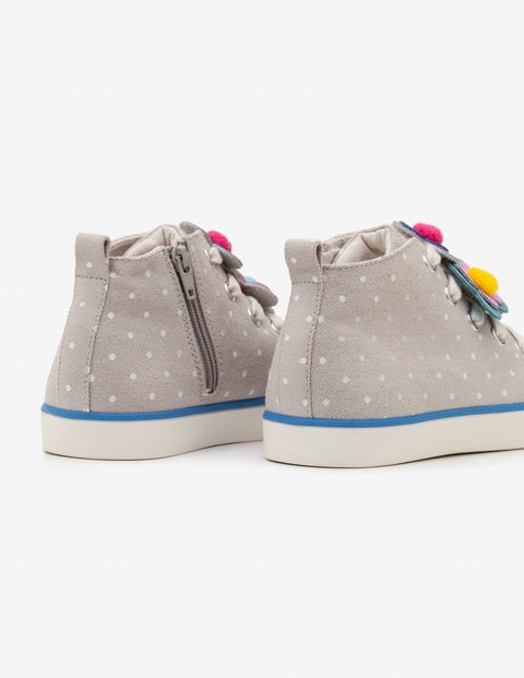 Canvas High Top Sneakers - Shale Grey Canvas High Top Sneakers - Shale Grey