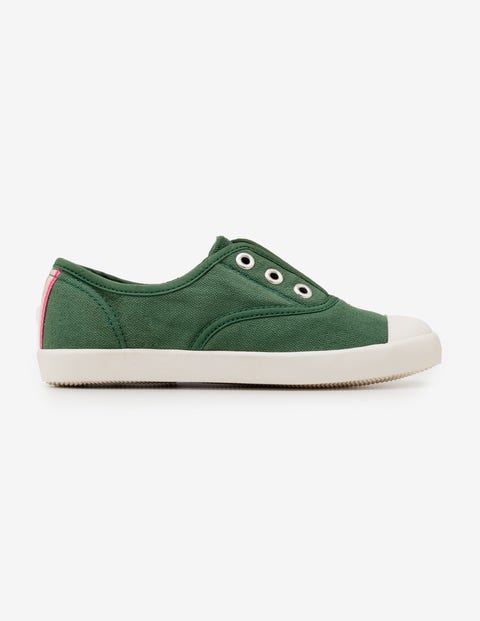 Chaussures Sans Lacets En Toile - Vert romarin Chaussures Sans Lacets En Toile - Vert romarin