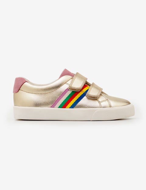 Fun Low Top Sneakers - Pale Gold Metallic Fun Low Top Sneakers - Pale Gold Metallic