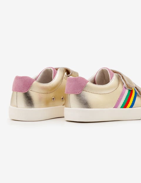 Fun Low Top Sneakers - Pale Gold Metallic Fun Low Top Sneakers - Pale Gold Metallic