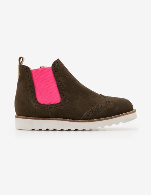 Leather Chelsea Boots - Army Green Leather Chelsea Boots - Army Green