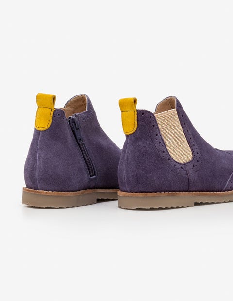 Leather Chelsea Boots - Violet Grey Leather Chelsea Boots - Violet Grey