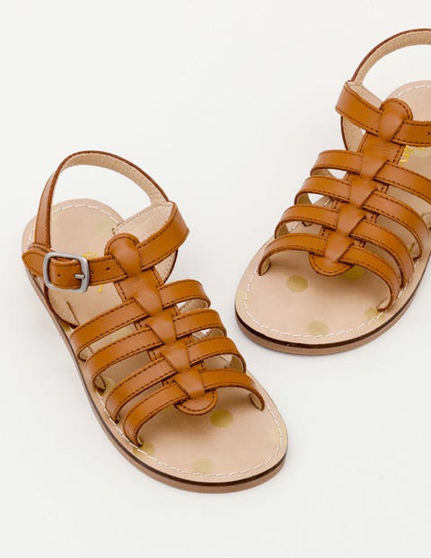 Leather Gladiator Sandals - Tan Leather Gladiator Sandals - Tan