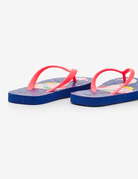 Printed Flip-Flops - Duke Blue Printed Flip-Flops - Duke Blue