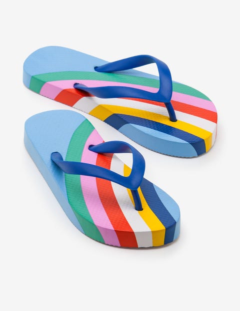 Printed Flip-Flops - Light Sky Printed Flip-Flops - Light Sky