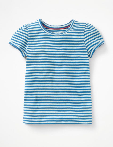 Short-Sleeved Pointelle Top - Fig Short-Sleeved Pointelle Top - Fig