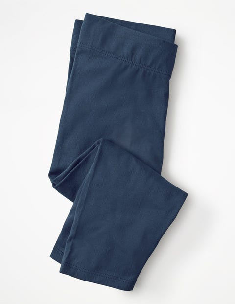 Plain Cropped Leggings - Navy Plain Cropped Leggings - Navy