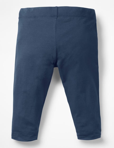 Plain Cropped Leggings - Navy Plain Cropped Leggings - Navy