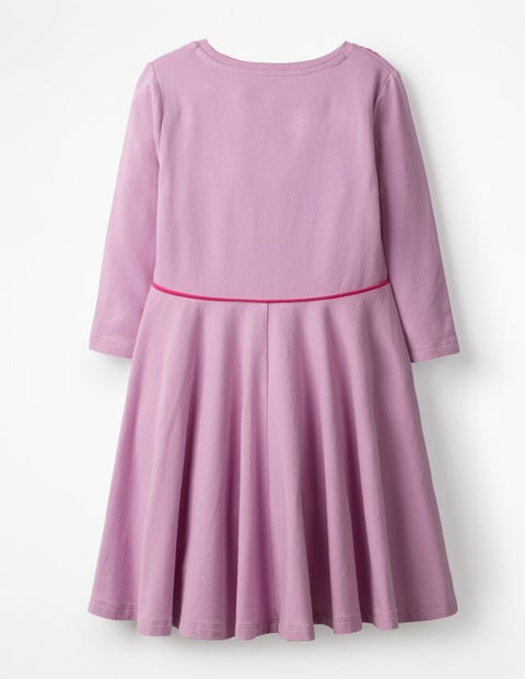 Embroidered Ballerina Dress - Lilac Pink Embroidered Ballerina Dress - Lilac Pink