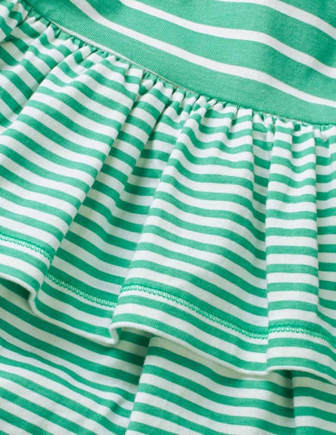Stripy Jersey Dress - Jungle Green/Ivory Stripy Jersey Dress - Jungle Green/Ivory