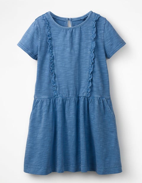 Garment Dye Jersey Dress - Lake Blue Garment Dye Jersey Dress - Lake Blue