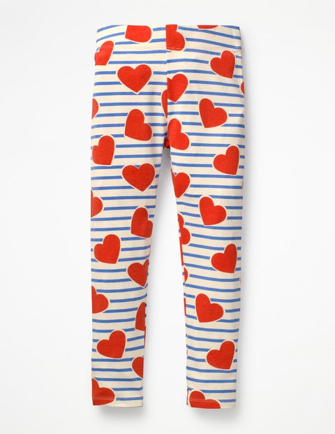 Fun Leggings - Elizabethan Blue Stripe/Hearts Fun Leggings - Elizabethan Blue Stripe/Hearts