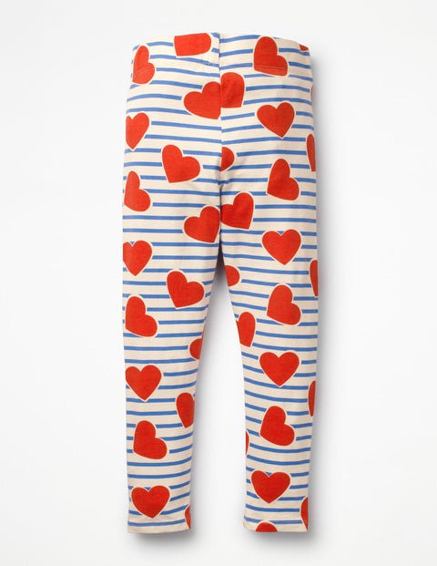 Fun Leggings - Elizabethan Blue Stripe/Hearts Fun Leggings - Elizabethan Blue Stripe/Hearts