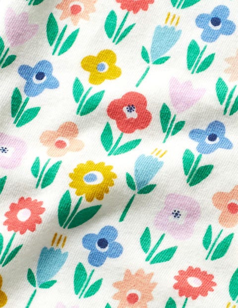 Fun Leggings - Ivory Flower Patch Fun Leggings - Ivory Flower Patch