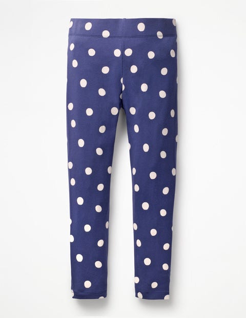 Stripe & Spot Leggings - Starboard Blue Painted Spot Stripe & Spot Leggings - Starboard Blue Painted Spot