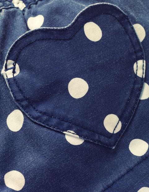 Heart Pocket Shorts - Starboard Blue/Ecru Spot Heart Pocket Shorts - Starboard Blue/Ecru Spot