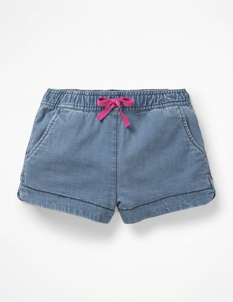 Heart Pocket Shorts - Denim Blue Heart Pocket Shorts - Denim Blue