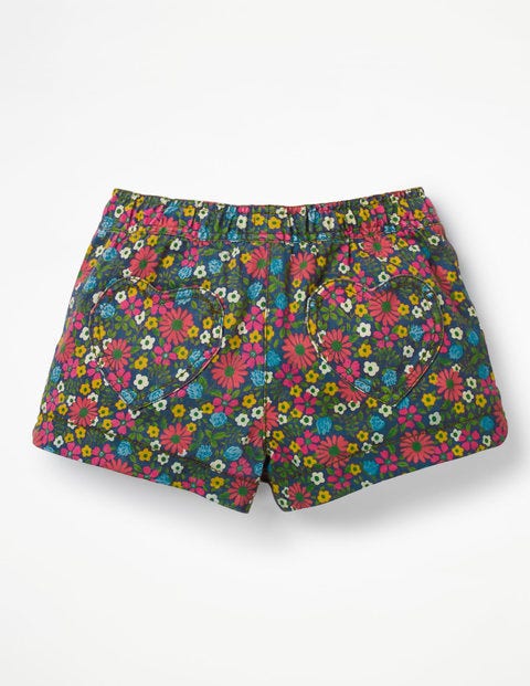 Heart Pocket Shorts - Multi Jolly Floral Heart Pocket Shorts - Multi Jolly Floral